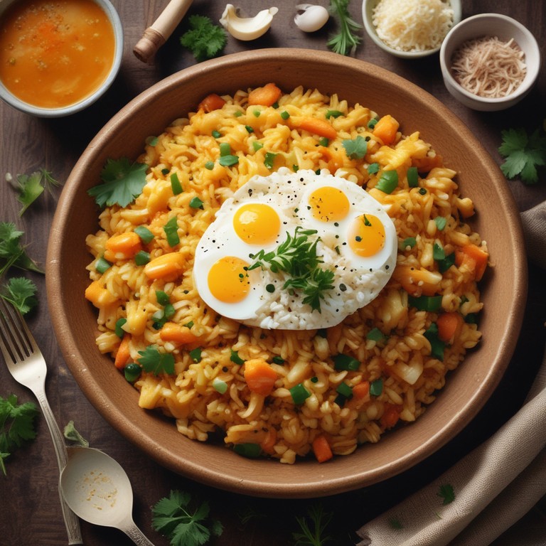 Spicy Masala Egg Fried Rice
