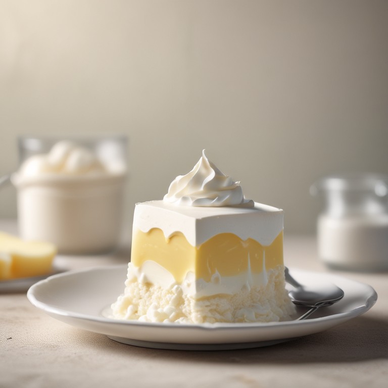 Gelatina Cremosa com Leite Condensado