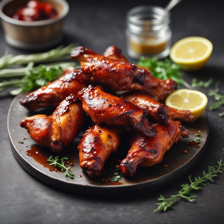 Barbecue Glazed Chicken Wings