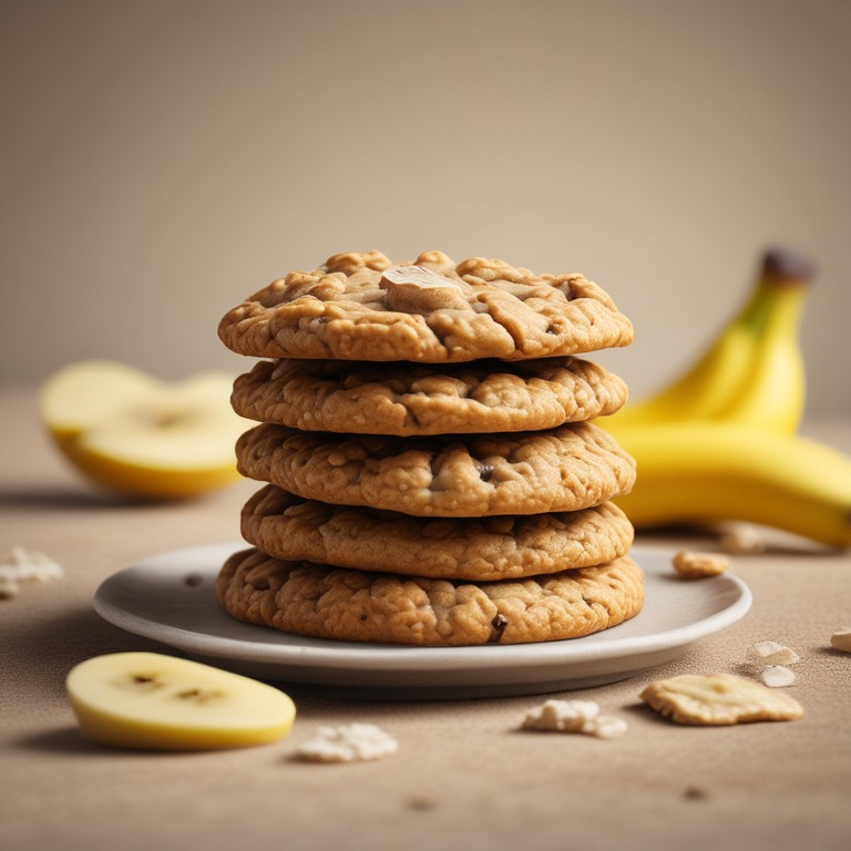 Galletas Saludables de Avena y Plátano