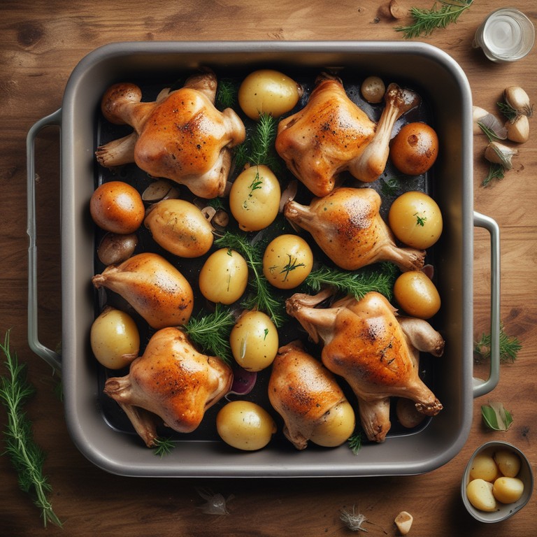 Poulet Rôti aux Pommes de Terre
