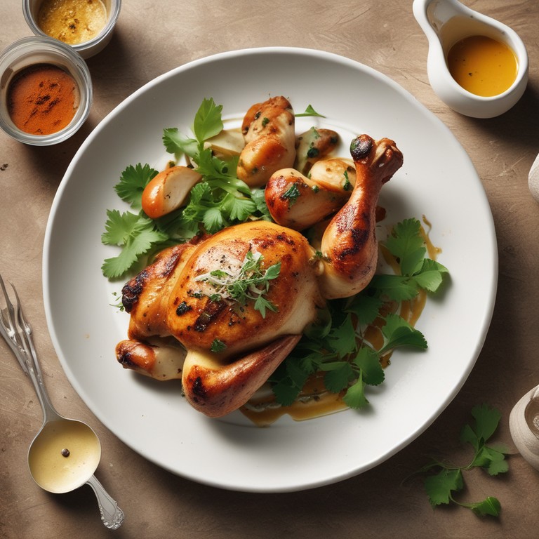 Spicy Mustard Oil Marinated Grilled Chicken