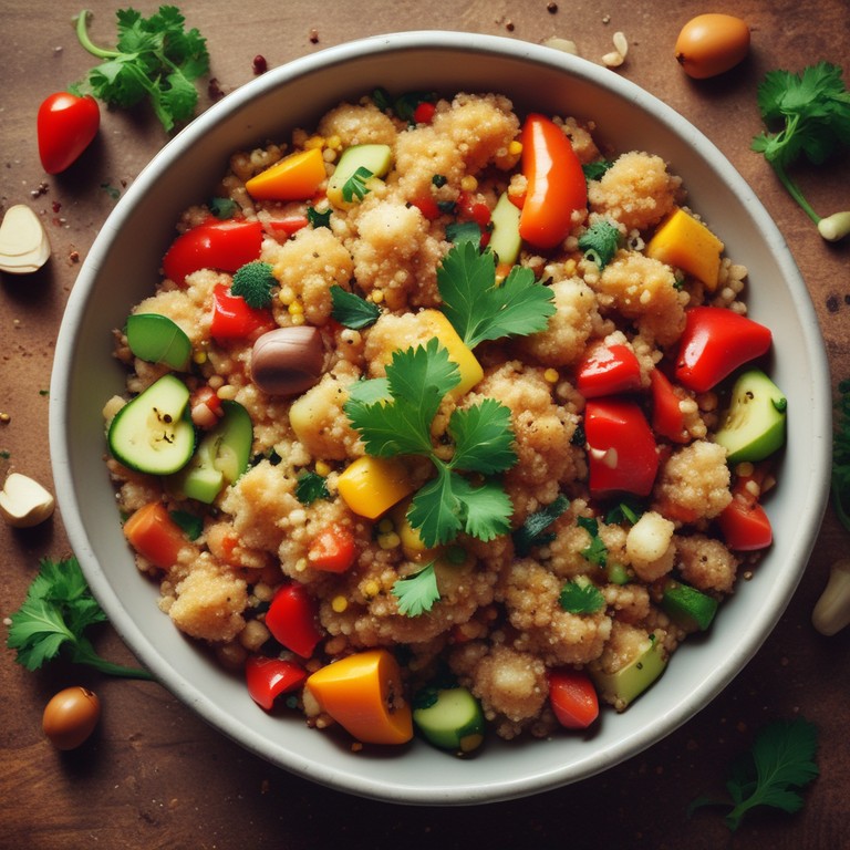 Vegane Gemüse-Quinoa-Pfanne