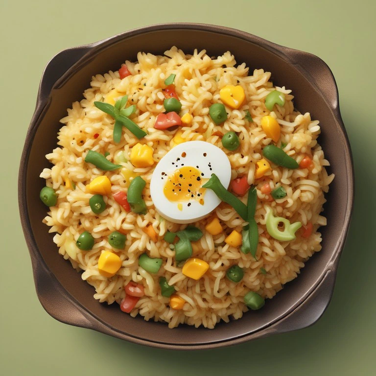 Spicy Egg Fried Rice - Mr. Cook