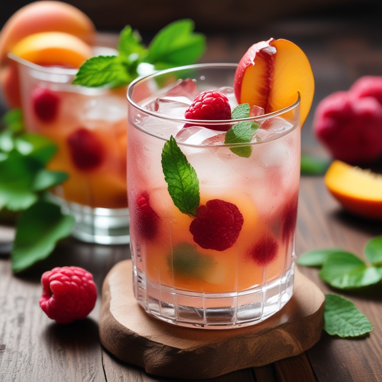 Mojito pêche framboise non pétillant