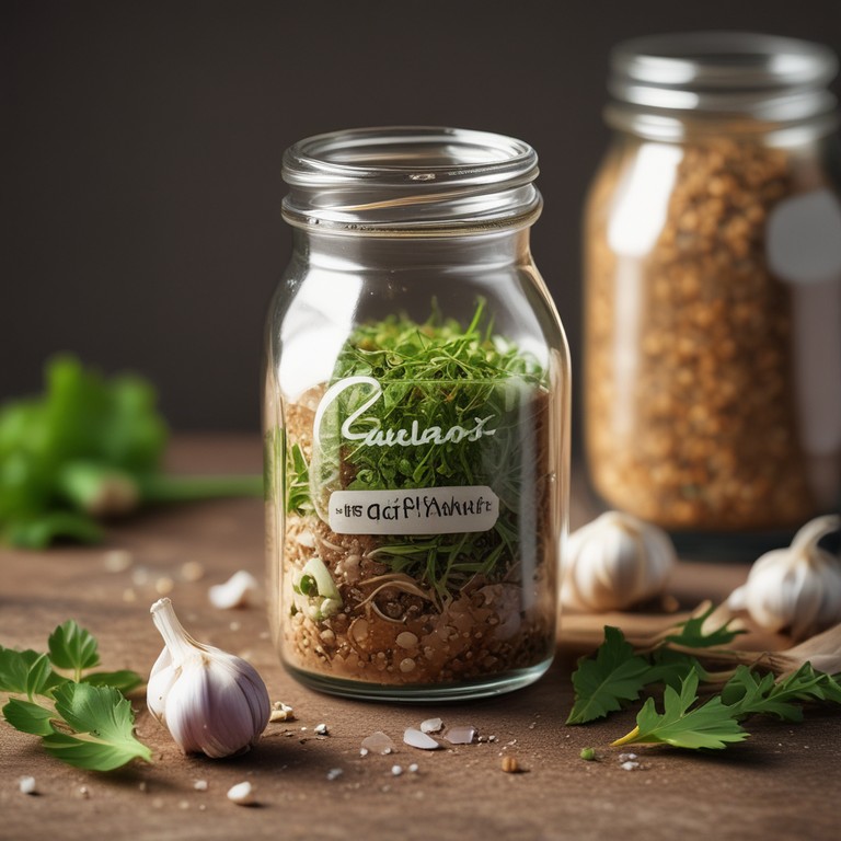 Ароматное чесночное приправа