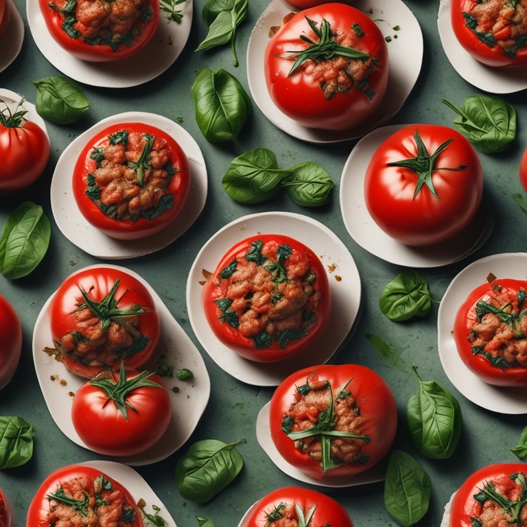 Savory Stuffed Tomatoes with Spinach and Minced Meat