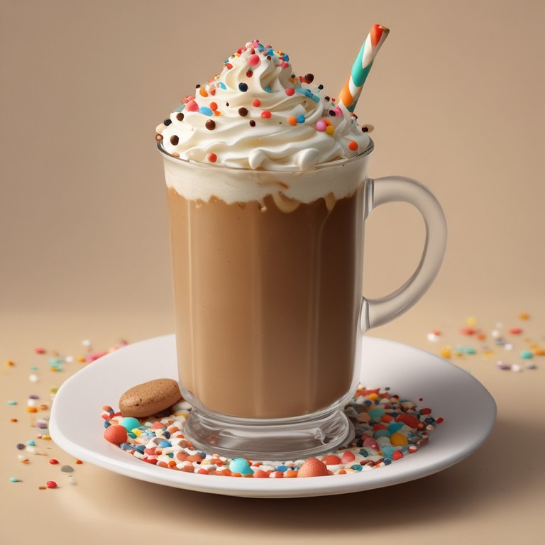 Festive Birthday Party Iced Coffee