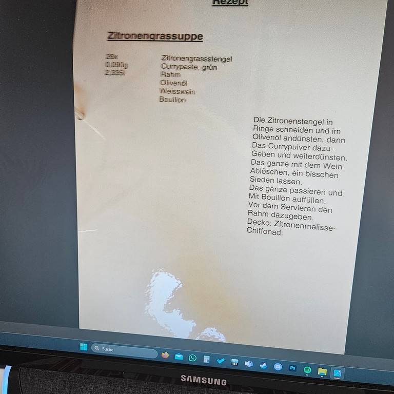 Zitronengrassuppe