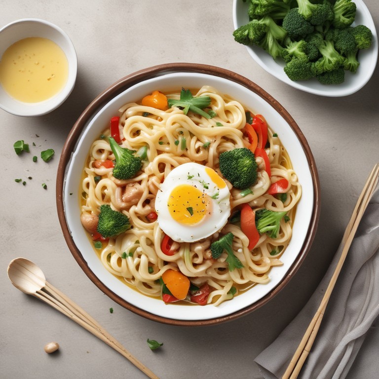 Creamy Garlic Noodle Stir-Fry