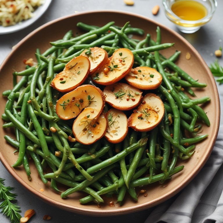 Honey Garlic Roasted Easter Green Beans