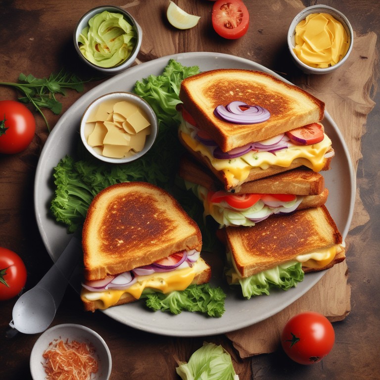 Ultimate Loaded Veggie Grilled Cheese Sandwich