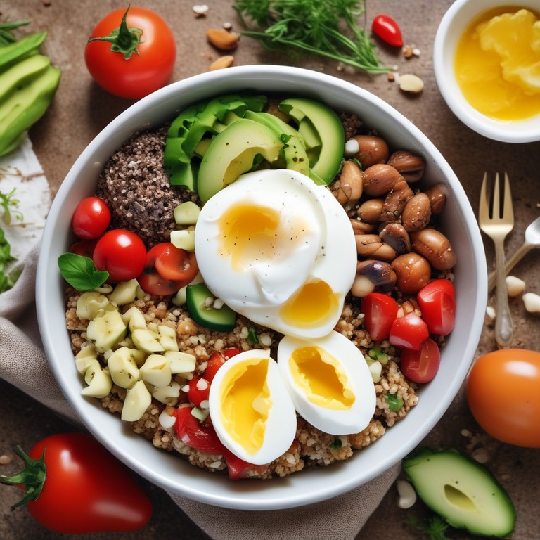 High-Protein and Healthy Fat Breakfast Bowl