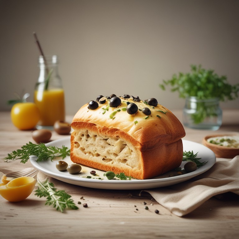 Mediterranean Olive Cheese Bread