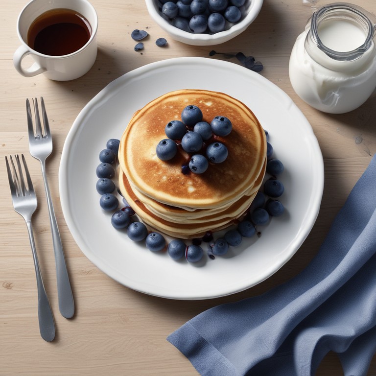 Fluffy Blueberry Pancakes