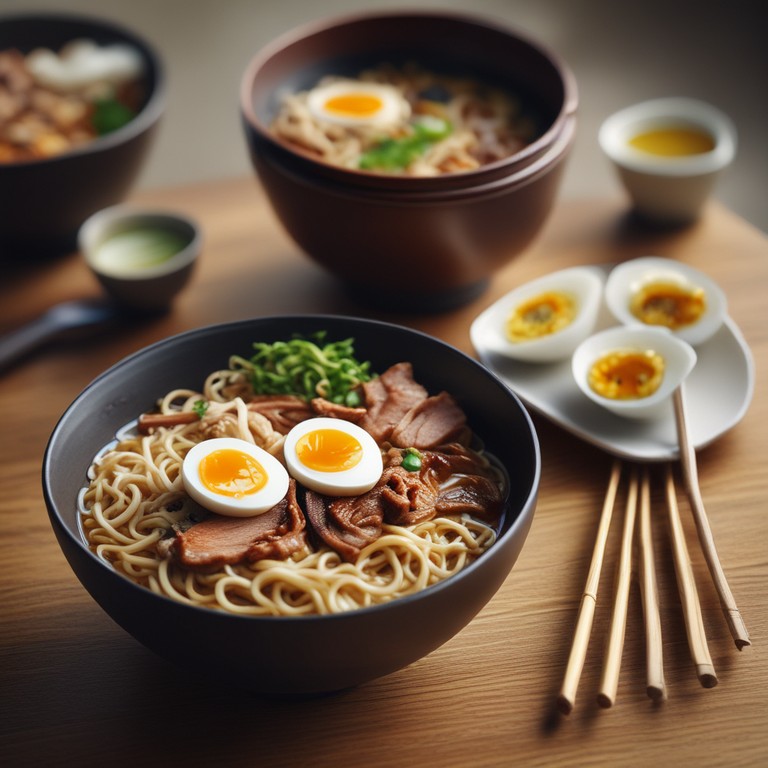 Ramen Casero con Cerdo y Huevo