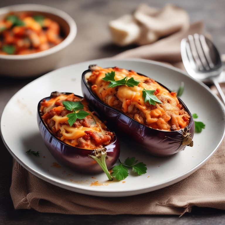 Berenjenas Rellenas de Carne