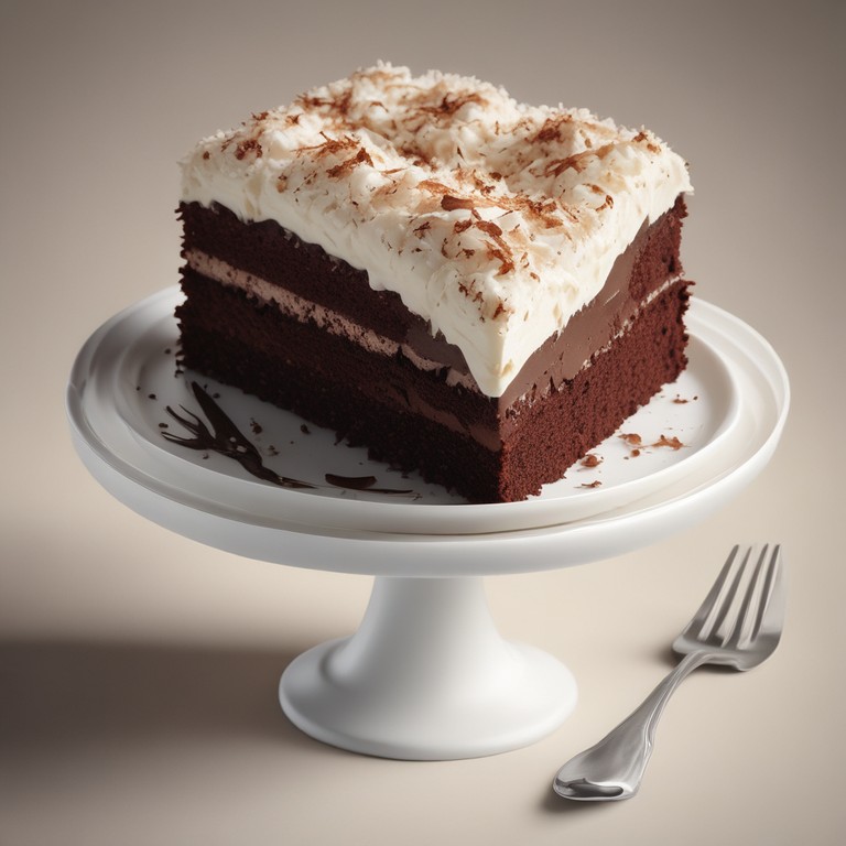 Bolo de Chocolate com Cobertura de Coco