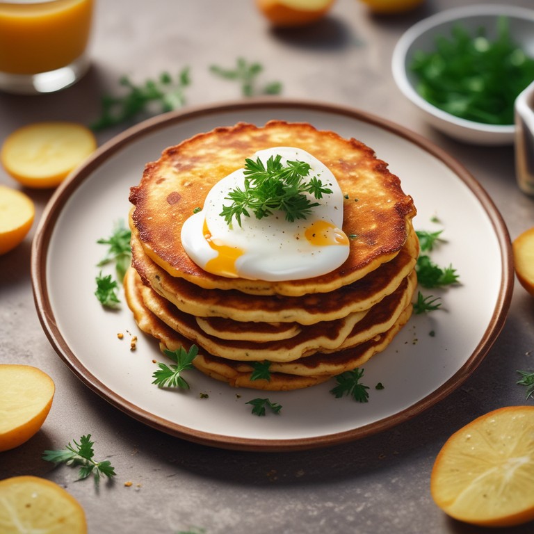 Spicy Potato and Egg Pancakes