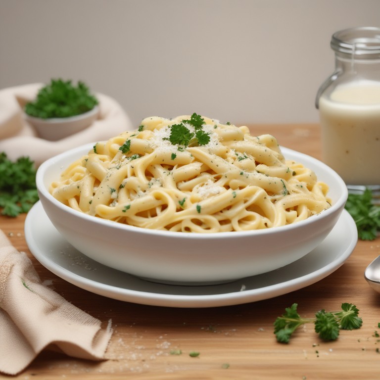 Creamy Garlic Parmesan Pasta - Mr. Cook