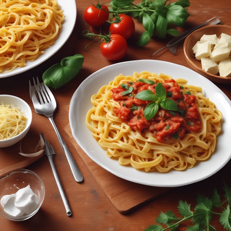 Spicy Tomato Garlic Pasta