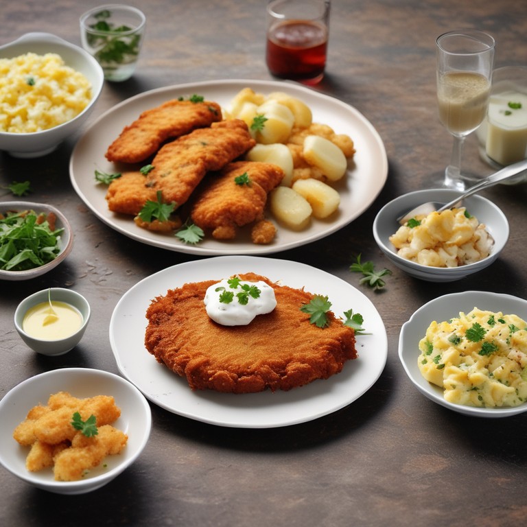 Knusprige Schnitzel mit Kartoffelsalat