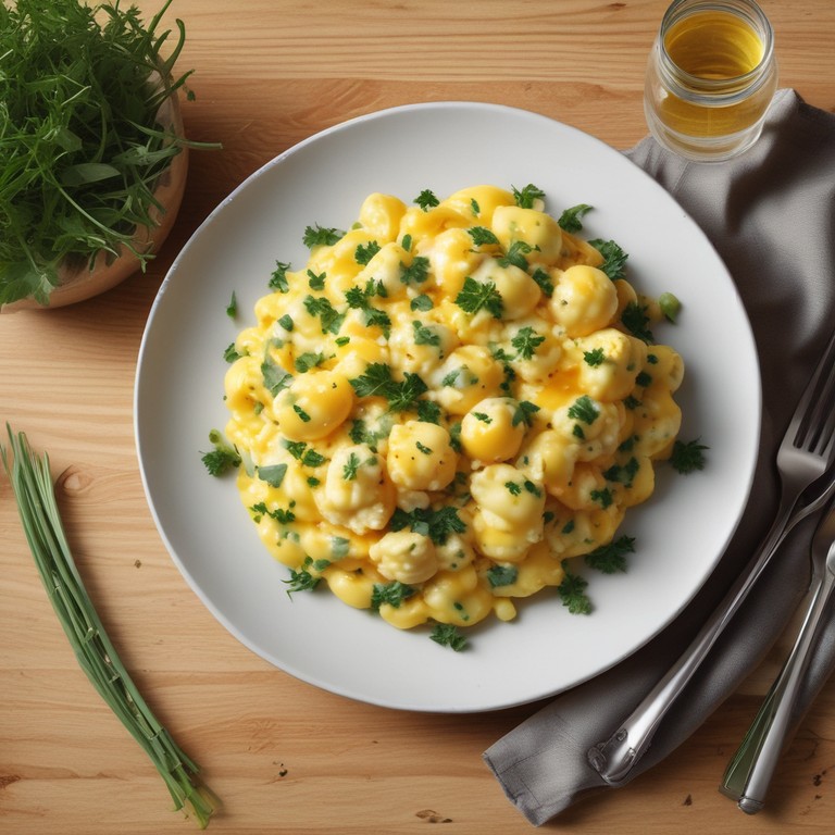 Fluffy Scrambled Eggs with Chives