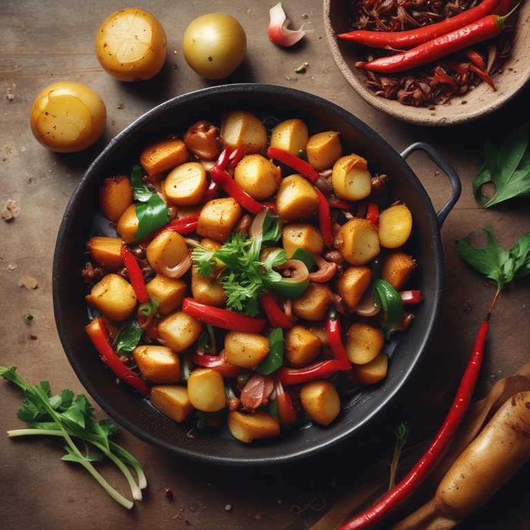 Spicy Potato Stir-Fry