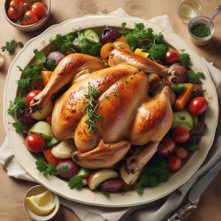 Poulet Entier Rôti