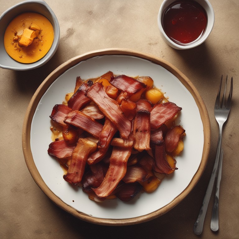 Bacon com Aipim e Abóbora Cabotia Assados