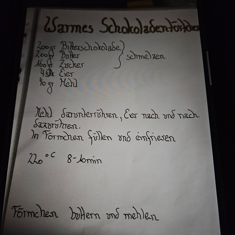 Warmes Schokoladentörtchen