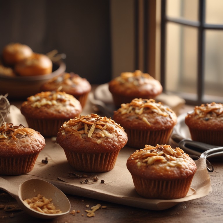 Muffins de Farine de Seigle à l'Oignon Frit