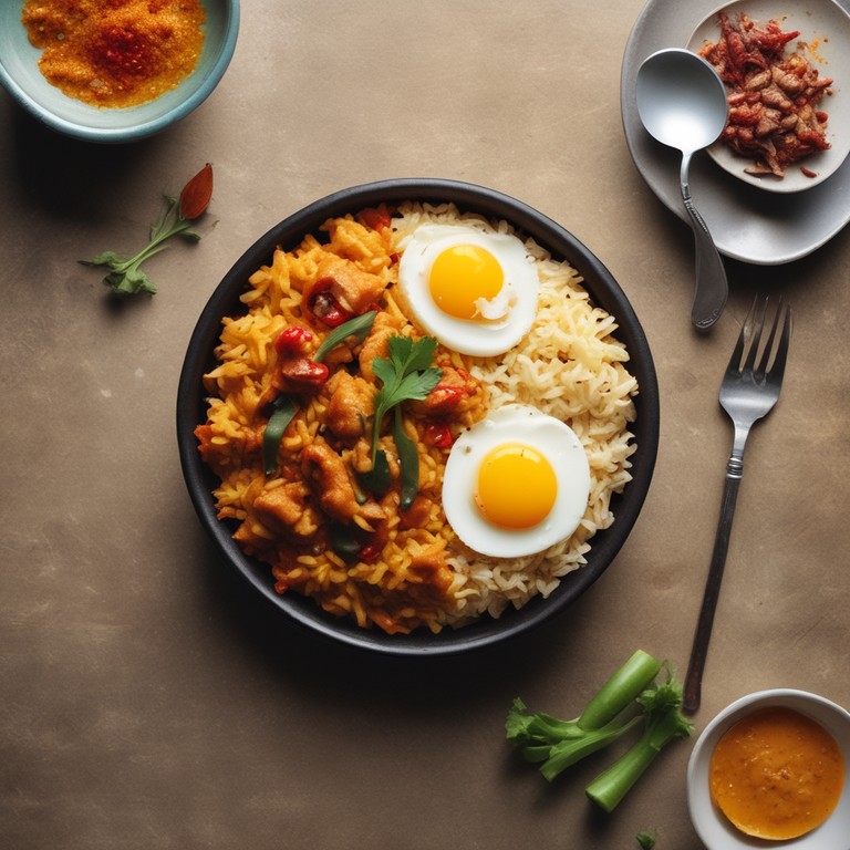 Spicy Masala Rice with Egg