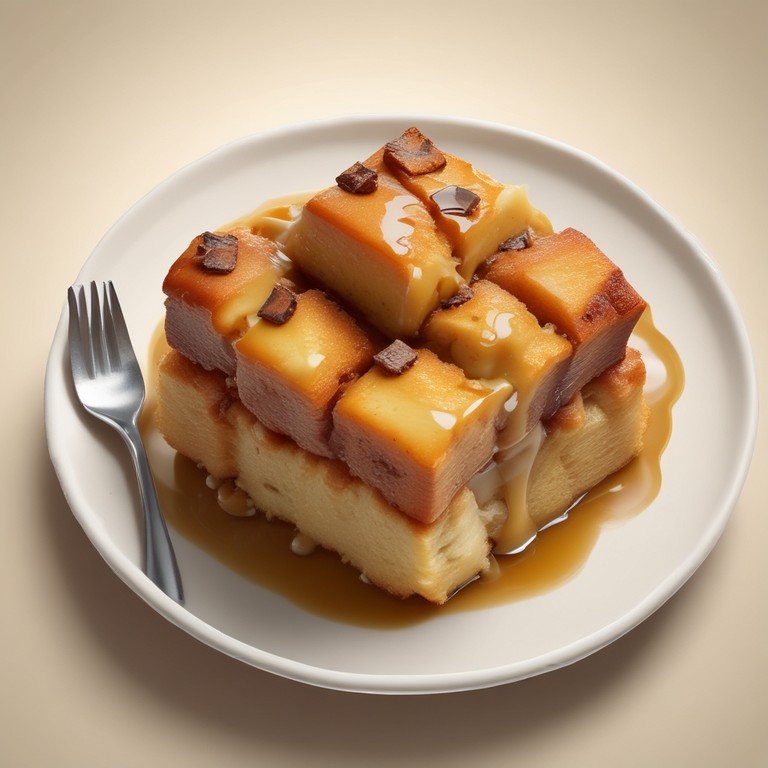 Creamy Bread Pudding with Sweet Milk Sauce