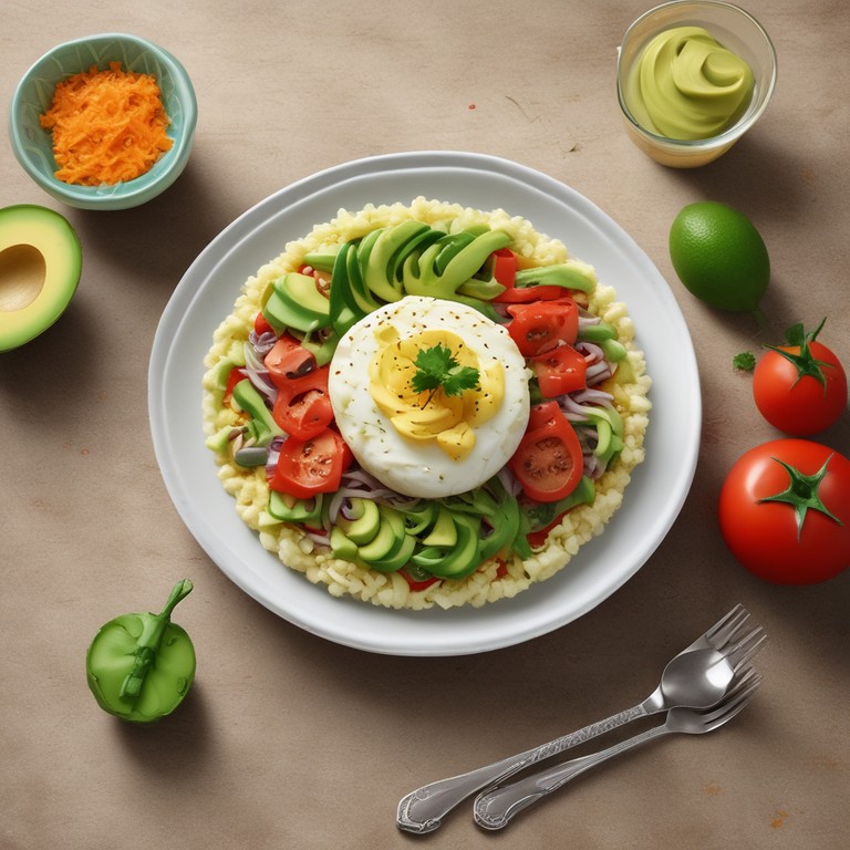 Ensalada de Lechuga y Tomate con Aguacate