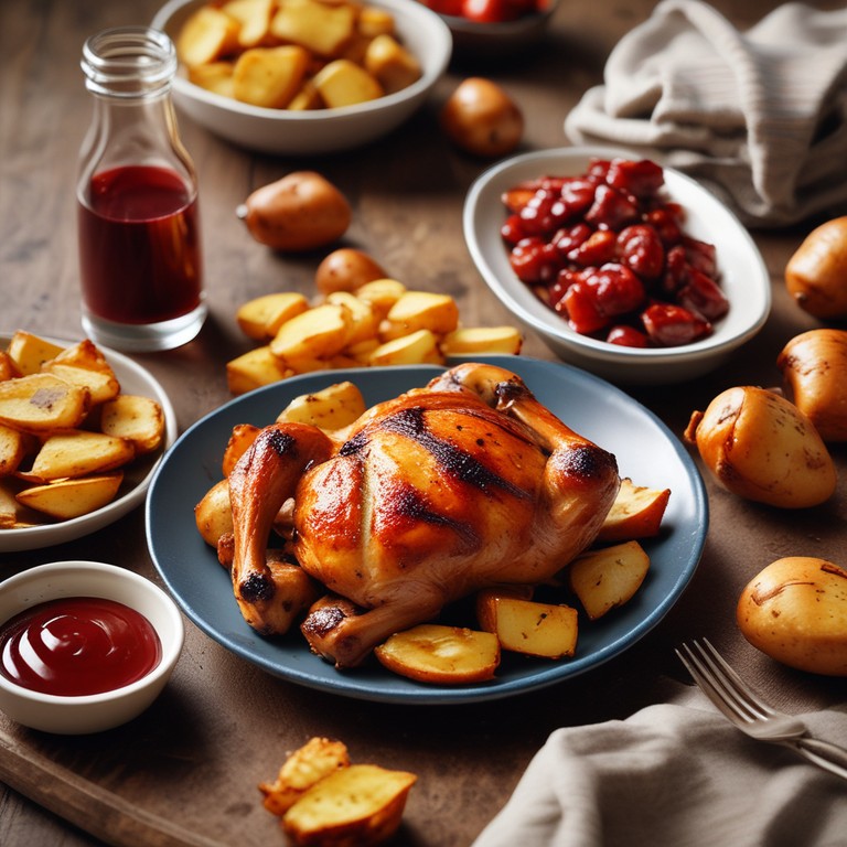 BBQ Chicken and Roasted Potatoes