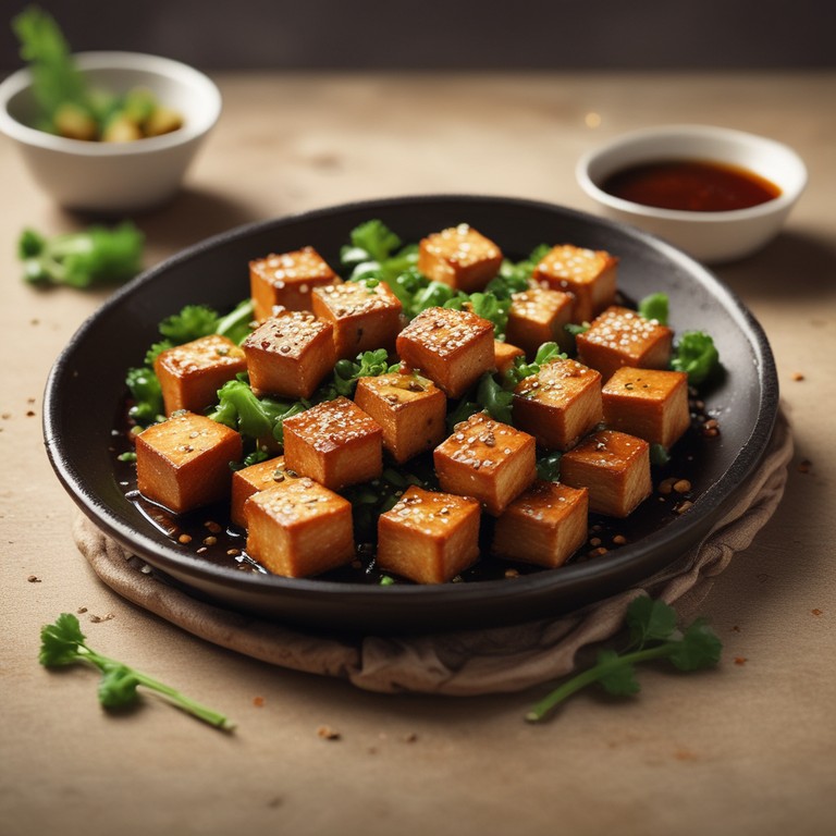 Umami Glazed Tofu with Soya Sauce