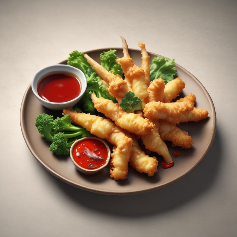 Crunchy Tempura Vegetables with Spicy Soya Chili Sauce