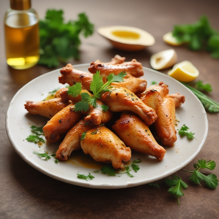 Alitas de Pollo en Salsa de Vino Blanco