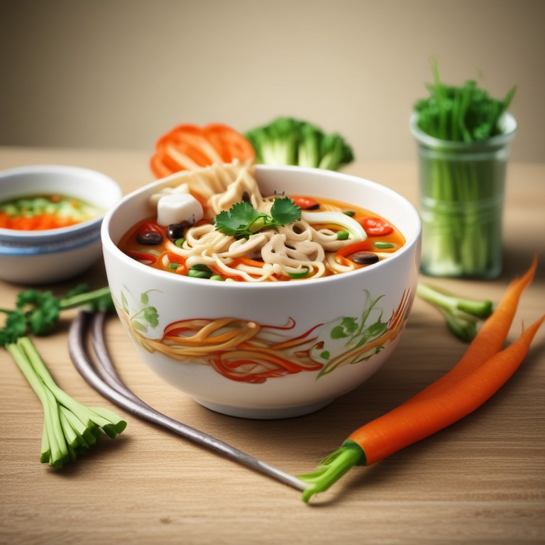 Veggie Delight Noodle Soup