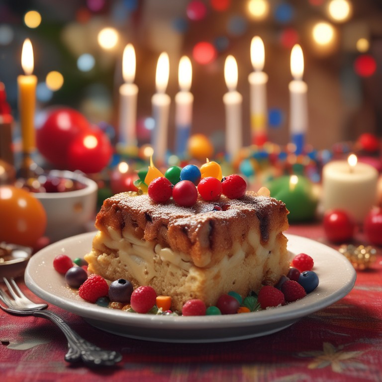 Birthday Bread Pudding