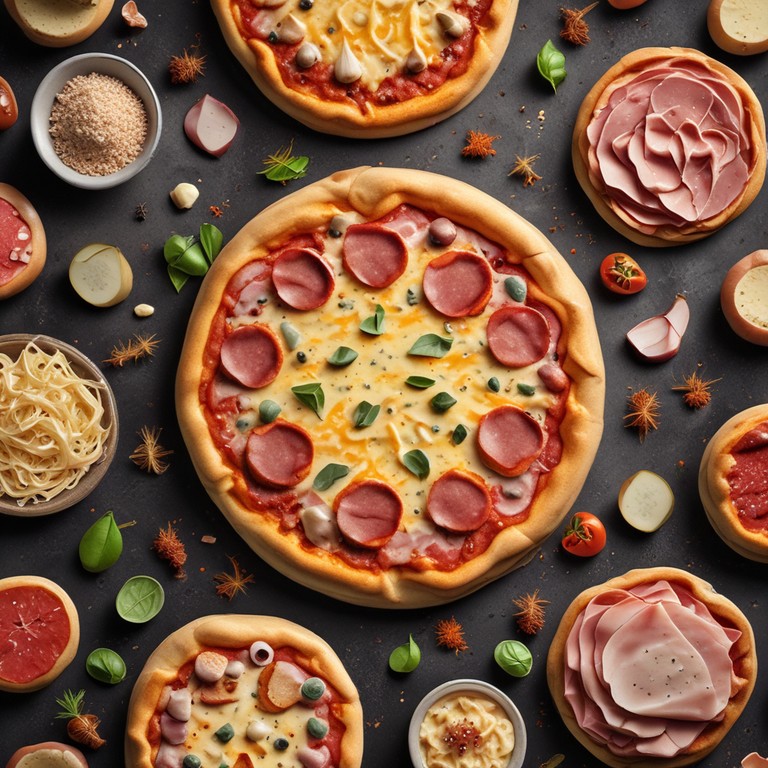 Pizza de Mussarela e Presunto