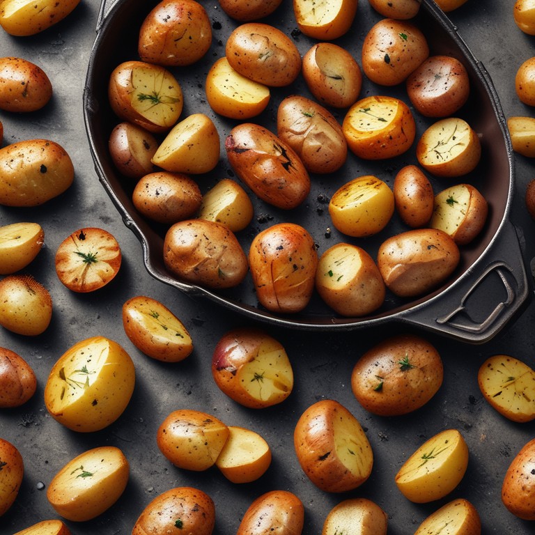 Batatas Rústicas Assadas na Manteiga