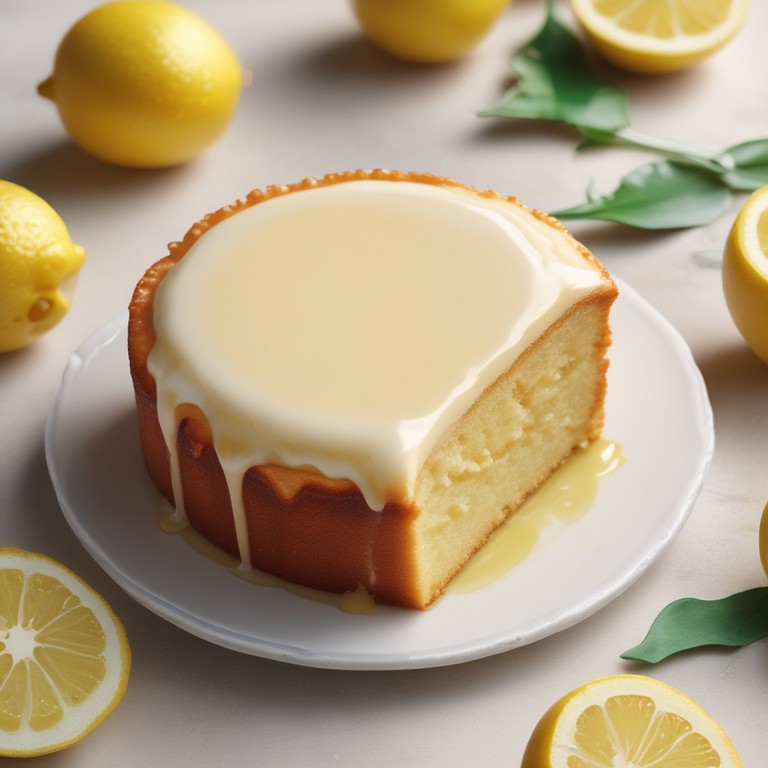 Bolo de Limão com Cobertura de Açúcar