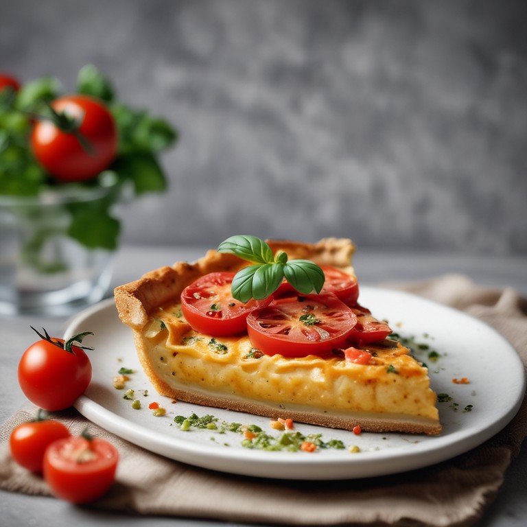 Tarte aux Tomates, Gruyère et Pesto