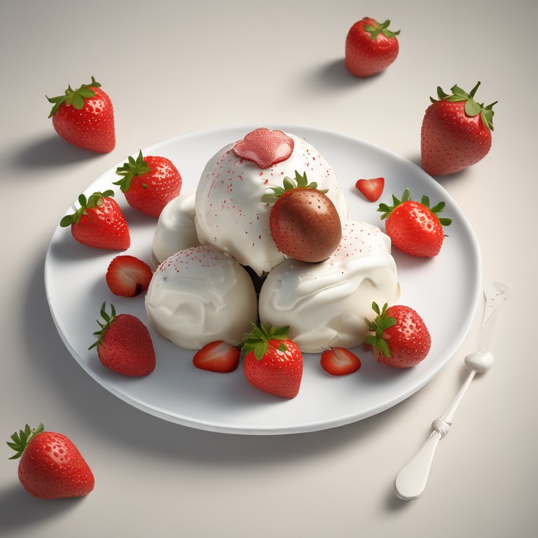 Erdbeer-Frischkäse-Pafeee Eistrüffeln