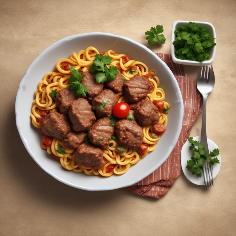 Macarrão com Carne Moída