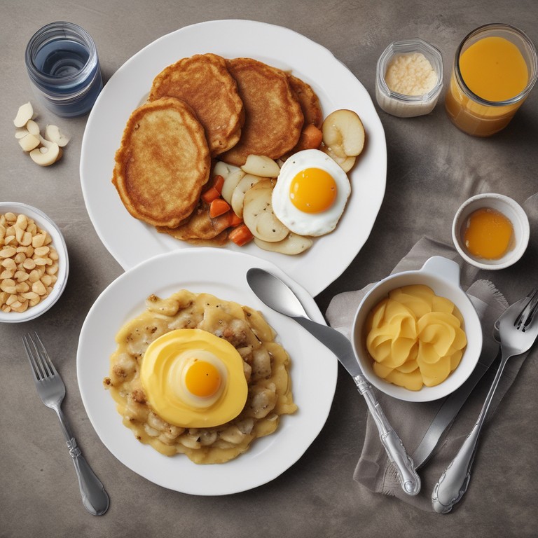 Ultimate Breakfast Hash with Banana Oat Pancakes