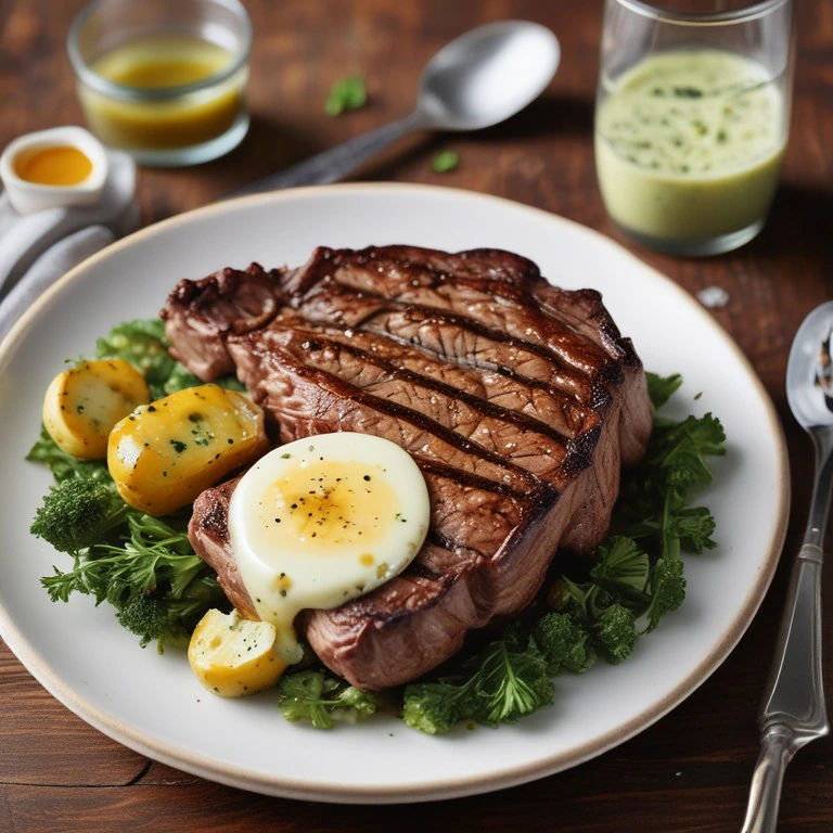 Father's Day Special: Grilled Ribeye Steak with Garlic Herb Butter