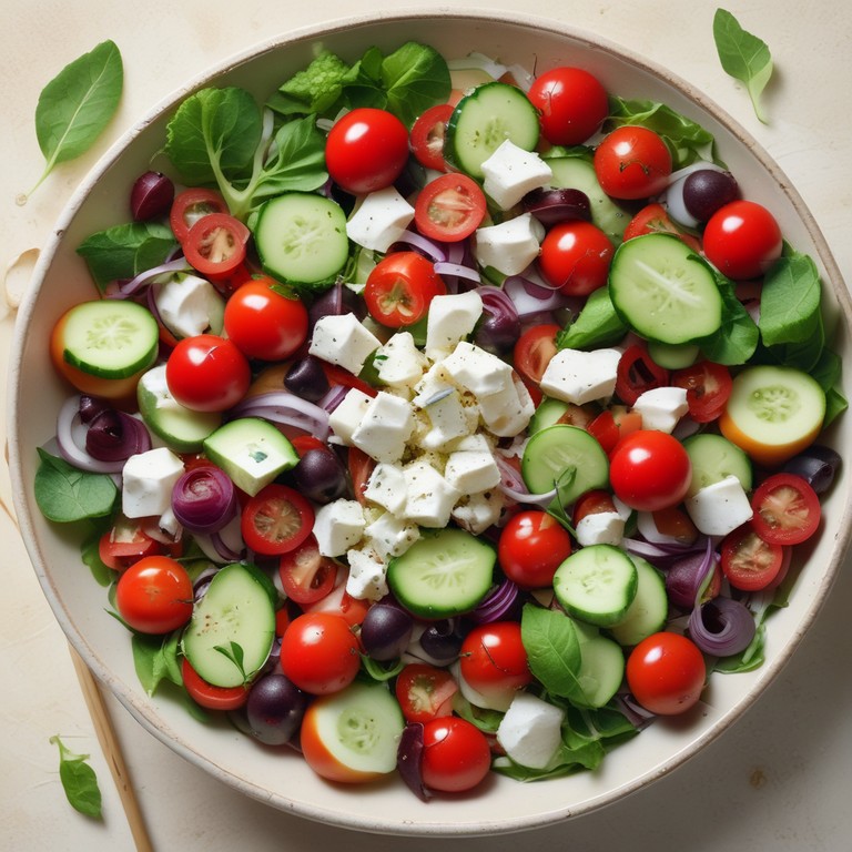 Mediterranean Feta Cheese Salad
